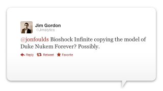 Illustration for article titled Twitter Is Pretty Sure Bioshock Infinite Has Become Duke Nukem Forever